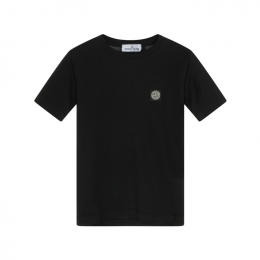 ◆키즈◆여성 로고 패치 반팔 티셔츠 블랙 L1S16 2100002 S0047 V0029