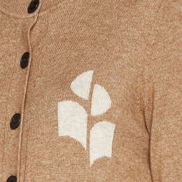 ◆당일◆26SS 뉴턴 NEWTON 로고 가디건 카멜 CA0040FA A1X05E 50CM