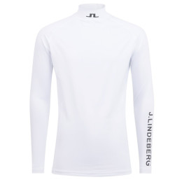 ◆당일◆24FW 아엘로 AELLO 하이넥 슬림핏 티셔츠 화이트 GMJT06334 0000