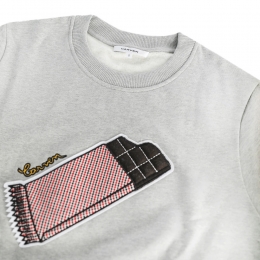 ◆14주년◆초코렛바 패치 맨투맨 그레이 700TS53 804