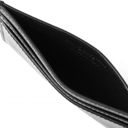 ◆당일◆25FW 실버 로고 카드지갑 블랙 375946 BTY0N 1000