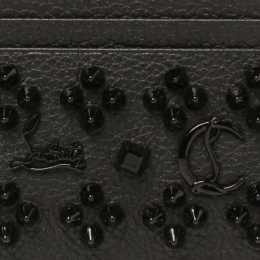 ◆12주년◆키오스 스파이크 로고 카드지갑 블랙 3175225 B253