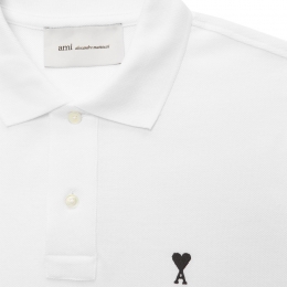 ◆당일◆26SS 하트 스몰 로고 카라 티셔츠 화이트 HPL411 760 100