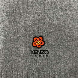 ◆당일◆23FW 플라워 자수 로고 머플러 그레이 8EU191 KWB 94