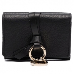 ◆당일◆25FW 알파벳 미니 코인 반지갑 블랙 CHC21WP946F57 001