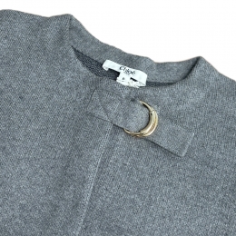 ◆키즈◆여성 니트 케이프 코트 헤더그레이 C20667 A46