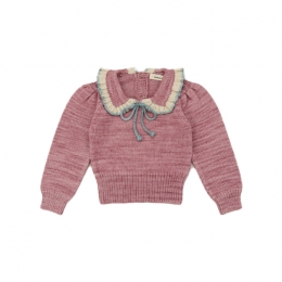 ◆키즈◆키즈 에스텔 드로스트링 니트 앤틱로즈 K1226W25 255