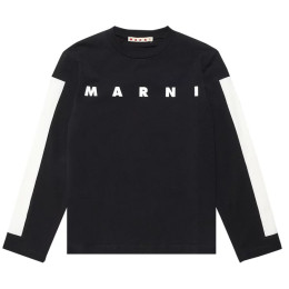 ◆키즈◆23FW 여성 로고 프린팅 롱 슬리브 티셔츠 블랙 M00870 M00LE 0M900