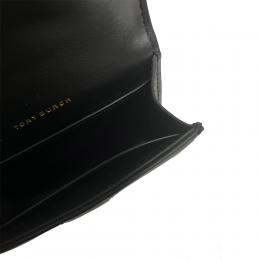 ◆당일◆25FW 키라 다이아몬드 퀄팅 플랩 카드지갑 블랙 159794 001