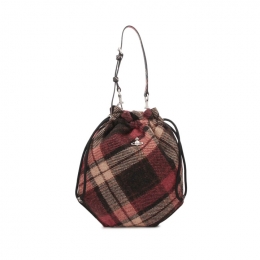 ◆당일◆26SS 드로스트링 체크 파우치백 멀티 57010006U W018D H201