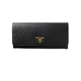 ◆당일◆25FW 사피아노 금장로고 장지갑 블랙 1MH132 QWA F0002