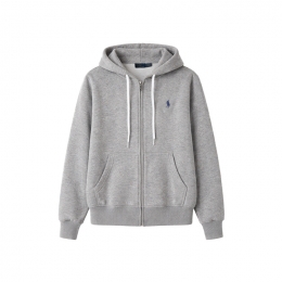 ◆당일◆26SS 포니 자수 로고 후드집업 그레이 211971699 004