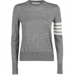 ◆당일◆25FW 사선완장 풀오버 릴렉스핏 니트 라이트그레이 FKA280A Y1014 055