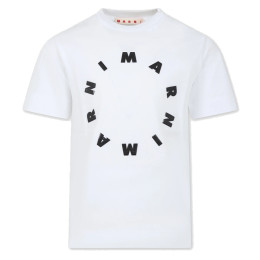 ◆키즈◆24SS 여성 라운드 로고 프린팅 티셔츠 화이트 M01069 M00L9 0M100
