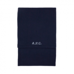 ◆당일◆25FW 윌리엄 WILLIAM 로고 울 스카프 다크네이비 WVBDK M15206 IAK