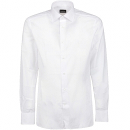 ◆12주년◆심플 코튼 셔츠 화이트 401798 9MS0JI