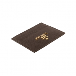 ◆당일◆25FW 금장 로고 사피아노 카드지갑 브라운 1MC025 2D93 F0038