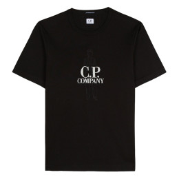◆당일◆25SS 로고 자수 티셔츠 블랙 18CMTS106A 110301W 999
