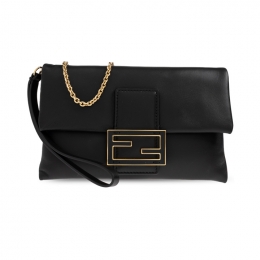 ◆당일◆26SS 맘마 바게트 체인 토트&숄더백 블랙 8M0538 ABVE F0KUR