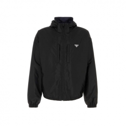 ◆당일◆25FW 삼각 로고 리버서블 후드 자켓 블랙/네이비 SGC603 1WQ9 F0D9M