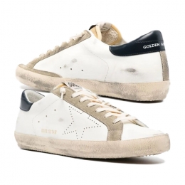 ◆당일◆25FW 슈퍼스타 퍼포레이트 스니커즈 화이트/네이비 GMF00360 F003184 81753