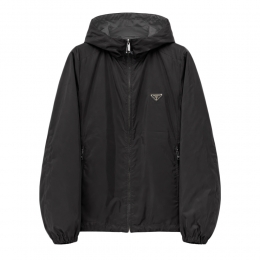 26SS 삼각로고 리버시블 후드 자켓 블랙/차콜 SGH058 106O F002L