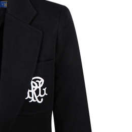 ◆당일◆26SS 로고 자수 금장 버튼 블레이저 자켓 블랙 211795348 001