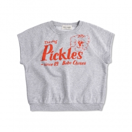 키즈 피클 도그 슬리브리스 맨투맨 헤더그레이 B126AC054 041