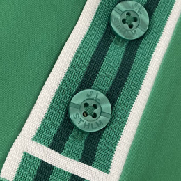 ◆당일◆23SS FRONT 9 BACK 9 폴로 티셔츠 화이트/그린 GMJT07560 0000