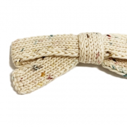 ◆키즈◆키즈 점보 골디 리본 세트 헤어핀 아이보리 K1042W25 907