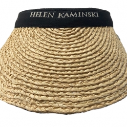 ◆당일◆24SS 마리나 라피아 바이저햇 네추럴/블랙 HAT50318 MARINA NATURAL BLACK