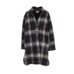 ◆14주년◆가브리엘 GABRIEL 체크 울 코트 차콜 MA1297 22A012E 02AN