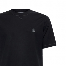 ◆당일◆25FW 로고 자수 티셔츠 블랙 M0B131328G CG938