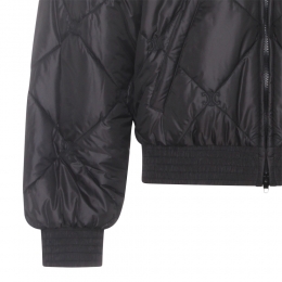 ◆당일◆26SS 트리오페 자수 퀄팅 후드 봄버자켓 블랙 RV14B1474 38NO