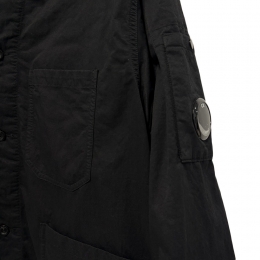 ◆당일◆25FW 렌즈 와펜 가먼트다이 셔츠자켓 블랙 19CMOS079A 110201G 999