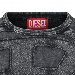 26SS T-BOXT-DEN 로고 데미지 티셔츠 워시드블랙 A19545 0HGBX 9XXA