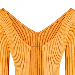 ◆당일◆24FW 라 마이유 프랄루 골드 로고 골지 가디건 라이트오렌지 223KN500 2190 710