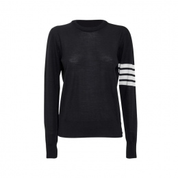 ◆당일◆26SS 사선완장 풀오버 릴렉스핏 니트 네이비 FKA280A Y1014 415