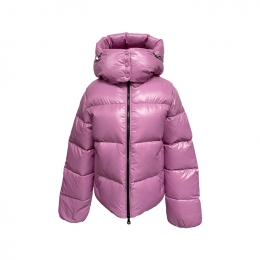 ◆당일◆디아데마 DIADEMA 로고 패치 패딩자켓 비올라 VDDJ30946K0001 LVL