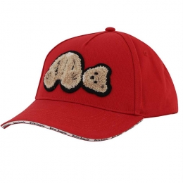 ◆당일◆23SS 테디베어 패치 스냅백 캡모자 레드 PMLB054S22FAB001 2560