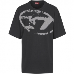 ◆당일◆25SS T-BOXT-N14 벨벳 로고 티셔츠 블랙 A13049 0DQAU 9XX