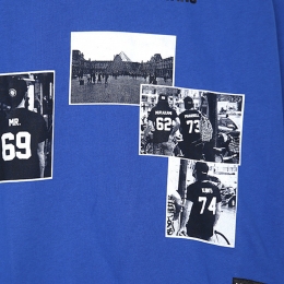 ◆12주년◆유스 로고 프린팅 맨투맨 블루 LA04SWE81BL