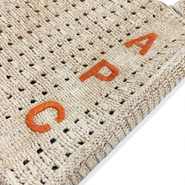 ◆당일◆26SS 준 JUNE 내추럴 로고 토트백 오렌지 RAAAI F67048 BME