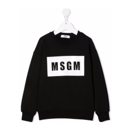 ◆키즈◆21FW 키즈 박스 로고 맨투맨 블랙 MS027670 110