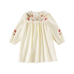 ◆키즈◆키즈 소피아 에스닉 자수 원피스 크림 25F_S0271 CREAM