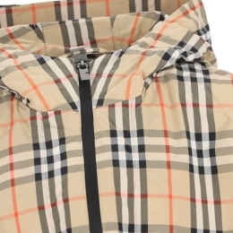 ◆키즈◆여성 브리오니 드로스트링 체크 후드 자켓 샌드 8117893