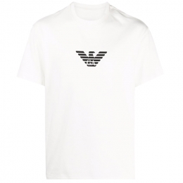 ◆당일◆24SS 백 로고 프린트 티셔츠 화이트 3L1TCV 1JUFZ 0102