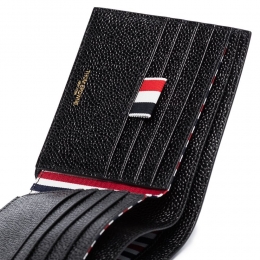 ◆당일◆26SS 페블 그레인 반지갑 블랙 MAW023A 00198 001