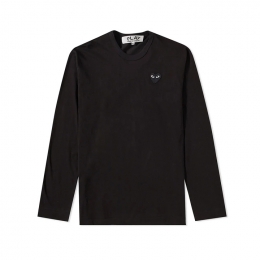 ◆당일◆26SS 블랙 하트 와펜 롱슬리브 티셔츠 블랙 AX-T120-051-1