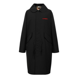 ◆당일◆25FW 버우드 VERWOOD 후디 롱 피쉬테일 코트 블랙 8084228